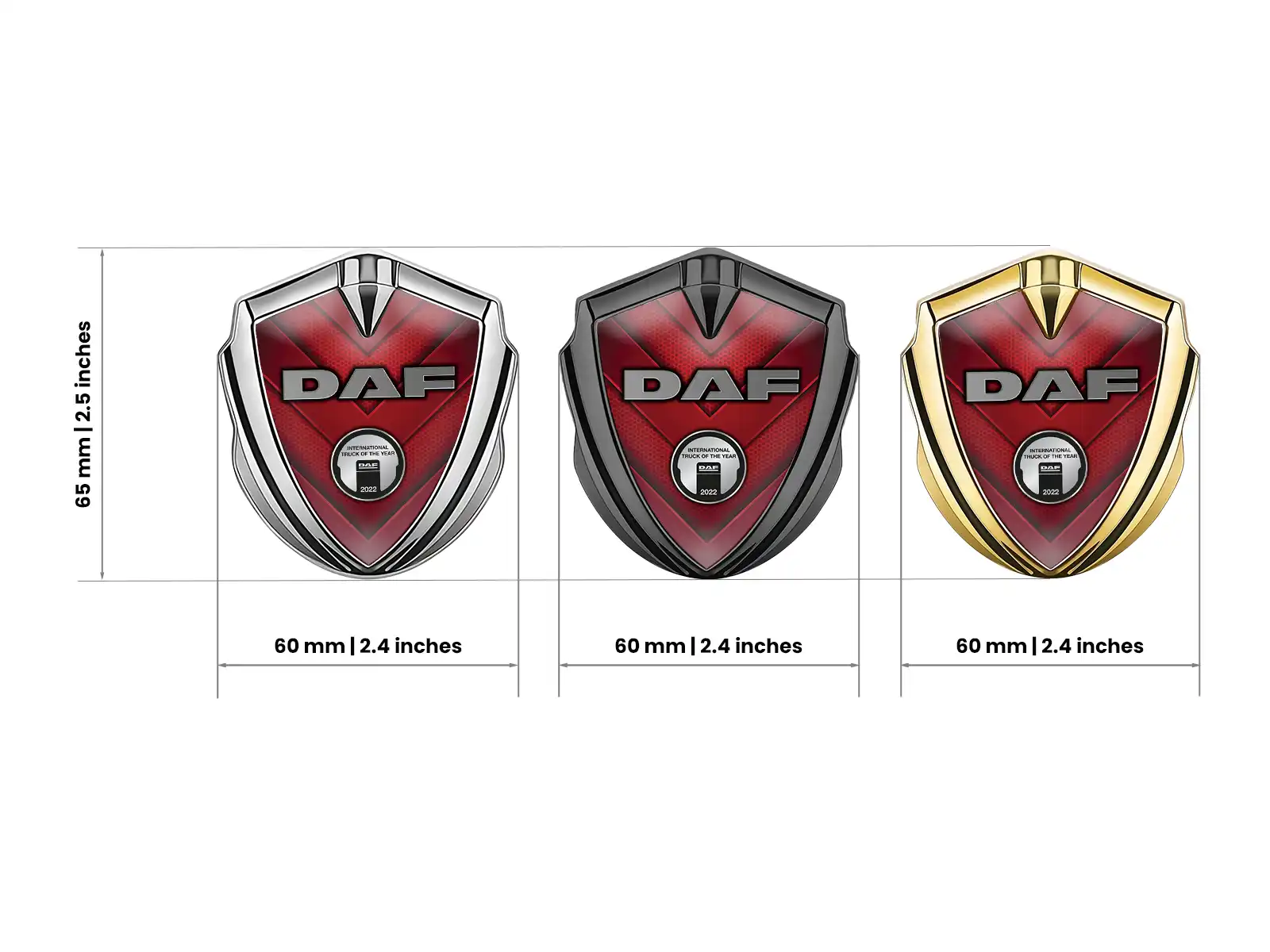 Daf Emblem Metal Badge Durable High-Quality Build